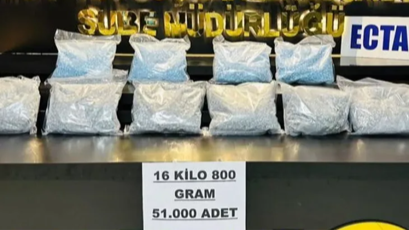 Bursa’da 51 bin adet extacy ele geçirildi...