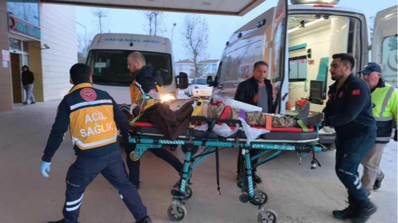 Bursa'da kontrolden çıkan minibüs şarampole yuvarlandı!