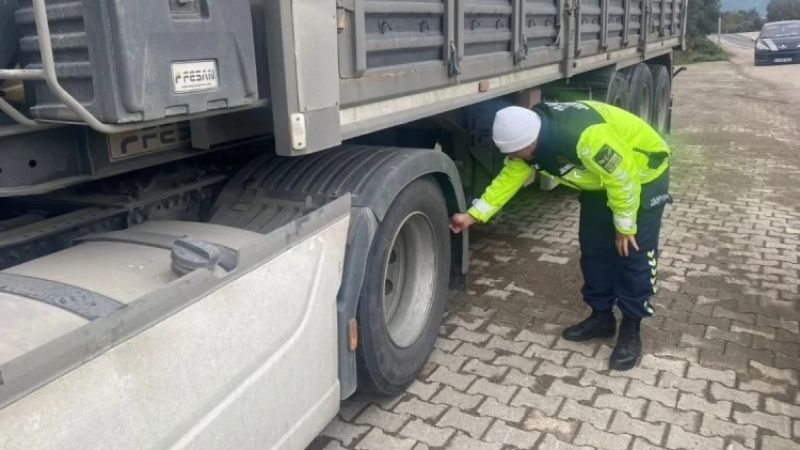 Bursa'da kış lastiği denetimi!
