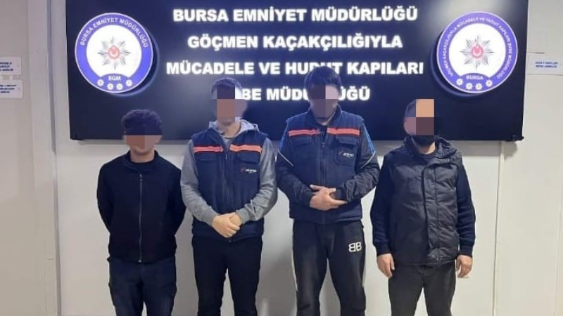 Bursa'da düzensiz göçmen denetimi